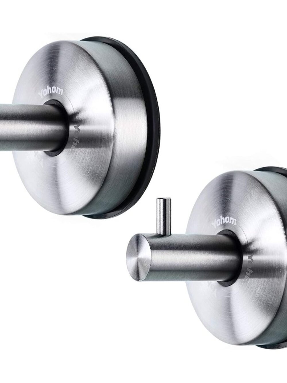 Stainless Steel Vacuum Suction Cup Bathroom Shower Holders - Removable Towel Rac